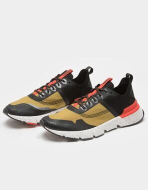 NEW Sorel Men Kinetic Rush Ripstop Athletic Running Sneakers Gold & Red sz 7